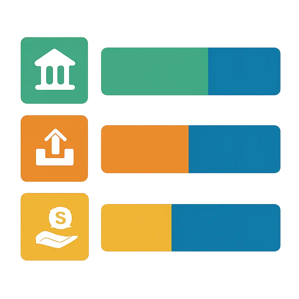 Infographic comparing options using coloured bars and, Deposits, Withdrawals and Payouts, Shillong Teer Result
